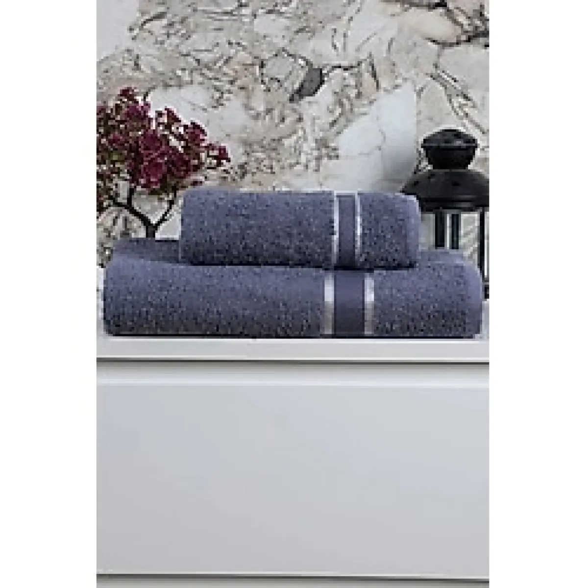 100 Pamuk 2 Parça Kadın/Erkek Banyo Duş Hamam Havlu Seti 90x150 Cm
