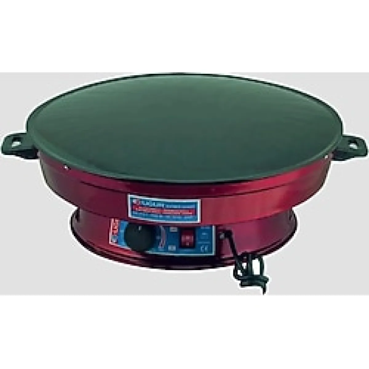 2000W Elektrikli Termostatlı Lüks 50 cm Ekmek,gözleme,börek ve Katmer Sacı. - Siyah