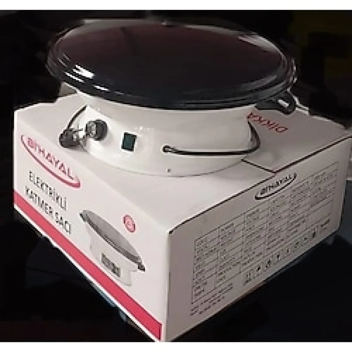 2000W Termostatlı Elektrikli Börek ve Yufka Sacı, Beyaz, Hızlı ve Pratik Kullanım - 1BW-Beyaz