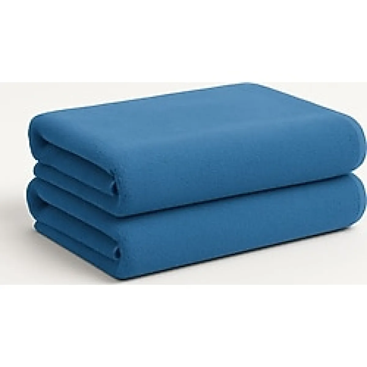 2'li Büyük Boy Banyo Havlusu Seti 90X150 cm %100 Pamuk - Yumuşak, Su Emici, Dayanıklı - 90 x 150 cm - Mavi