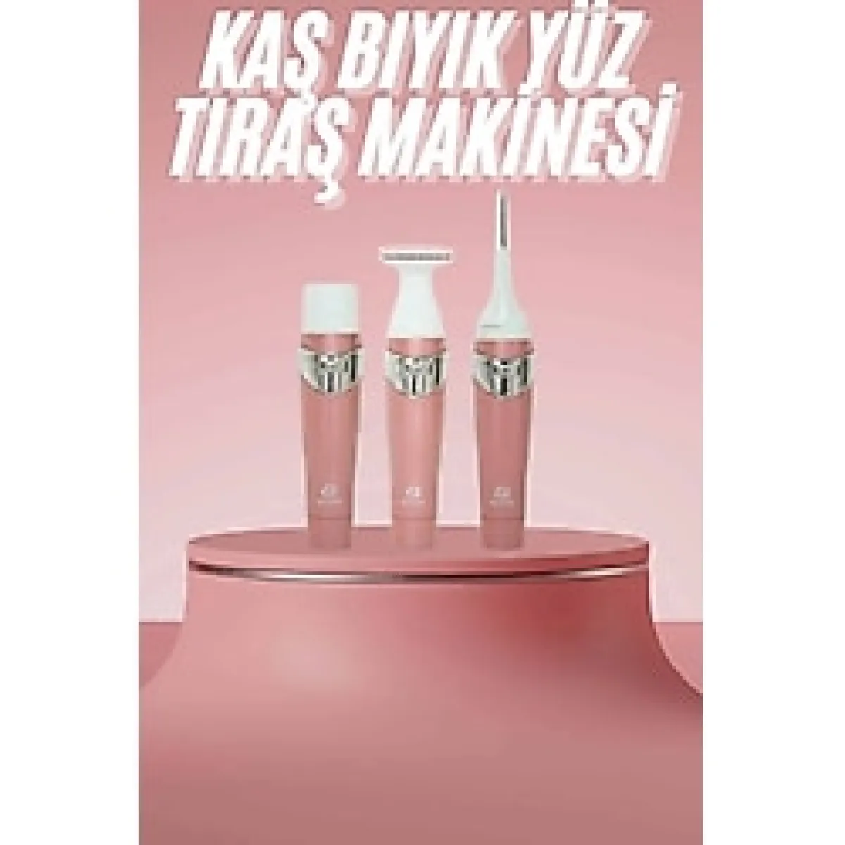 3 Başlıklı Kıl Tüy Temizleyici Epilasyon Aleti Tüm Cilt Tiplerine Uygun - Ahşap