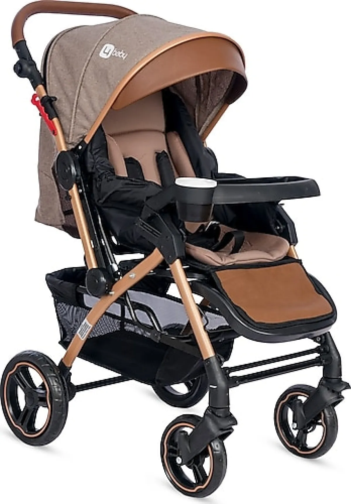 4 Baby AB350 Active Plus Gold Çift Yönlü Bebek Arabası