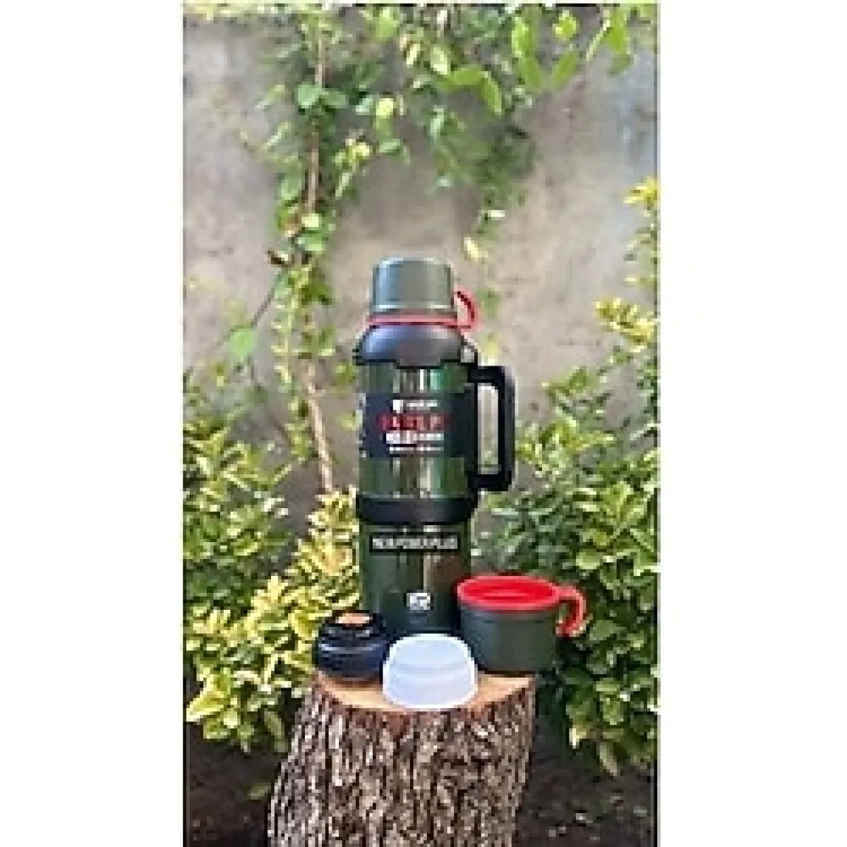 4 Litre 48 Saat Sıcak Soğuk Dağcı Termos Asker Yeşili - 4,5 lt