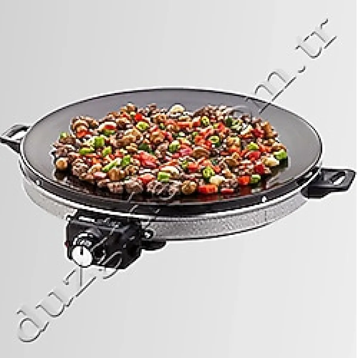 45 cm. Elektrikli Emaye Kavurma Saç