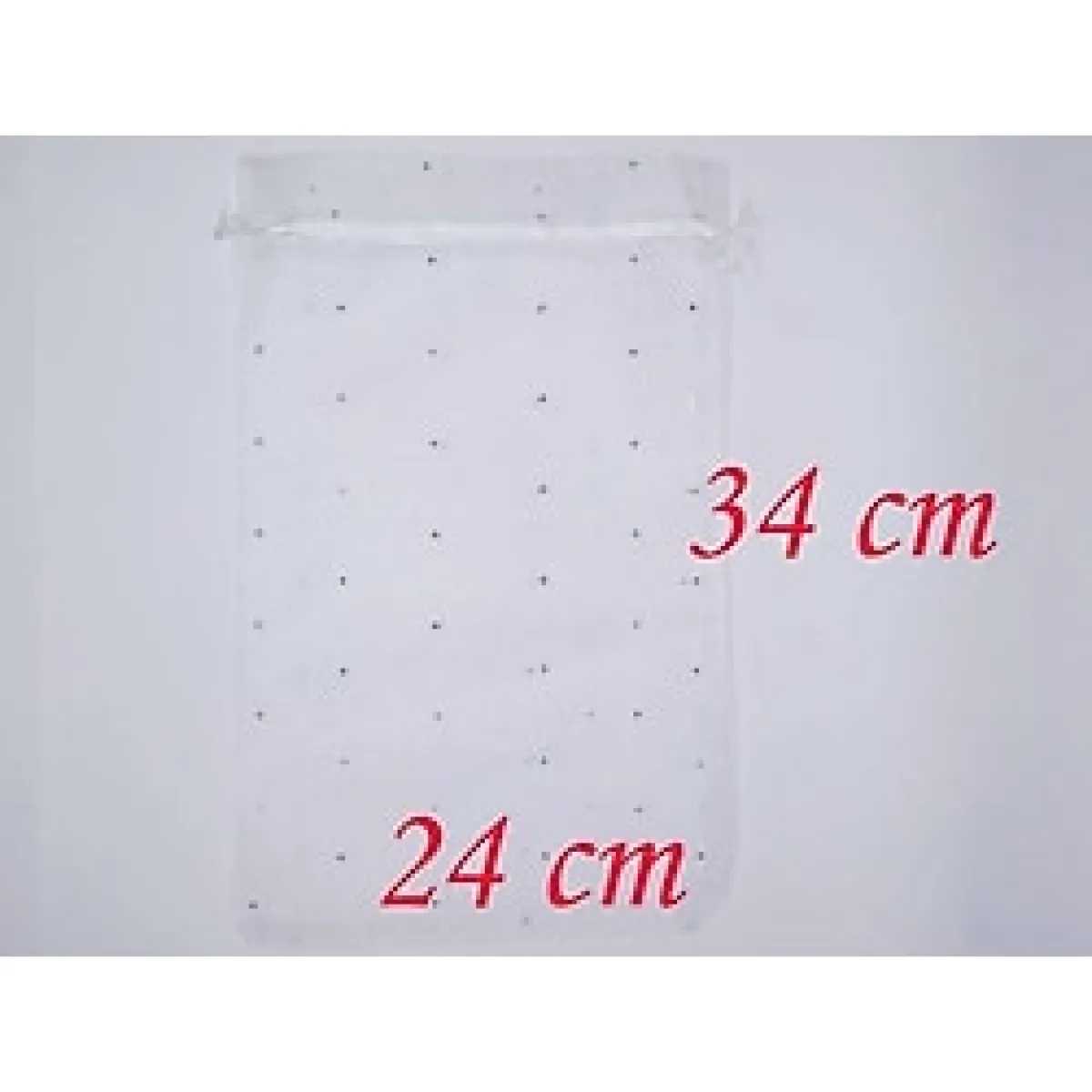 50 Adet Tül Kese 24X34 Cm. Organze Kese Seccade ve Havlu Kesesi - Beyaz - 24 x 36 cm