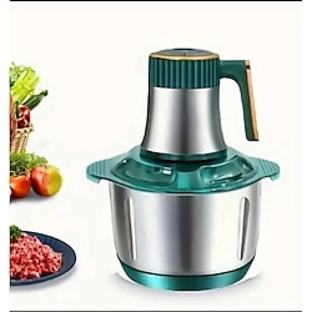 5lkapasiteli 5 Bıçaklı Motor Gücü Yüksek Kullanışlı Getirip Götürmesi Kolay Şıkmutfak Roboto - Yeşil