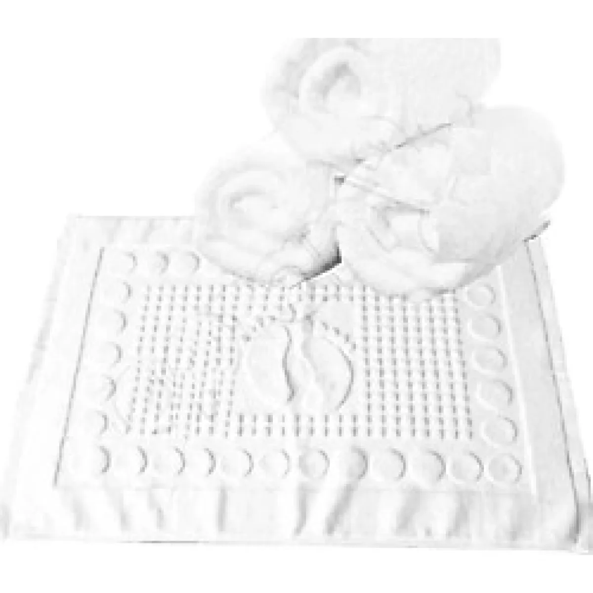 6 Adet Otel Banyo Ayak Havlusu %100 Pamuk 250 Gram 50x70 Cm