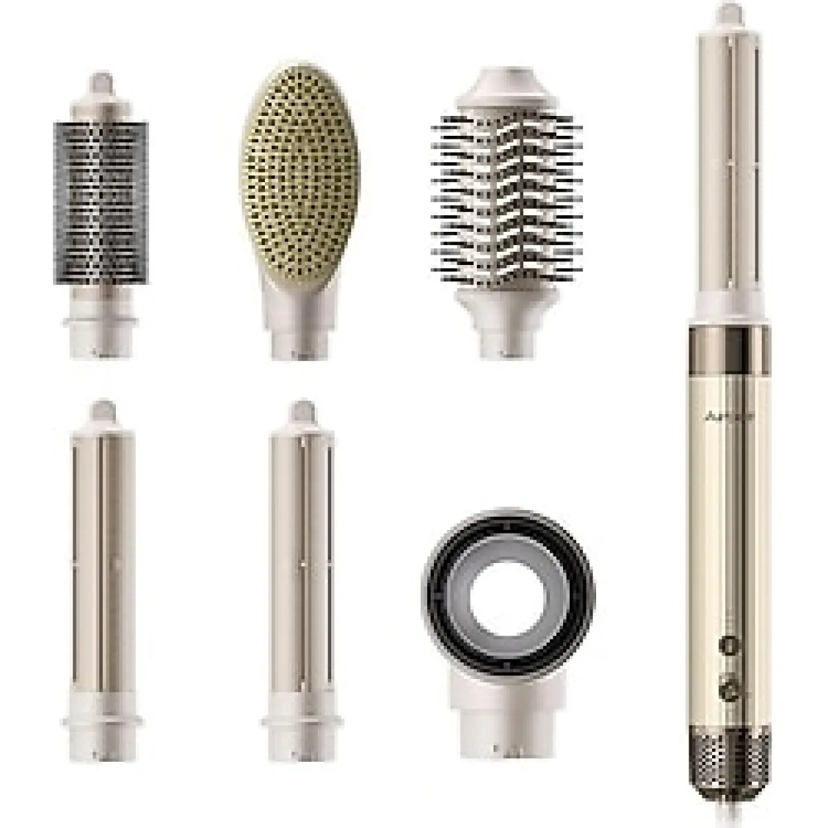 Airbot 6 In 1 Aria Hyperstyler Hava Üflemeli Saç Şekillendirici Saç Kurutma, Düzleştirici, Bukle Ve Şekillendirici Set - Altın