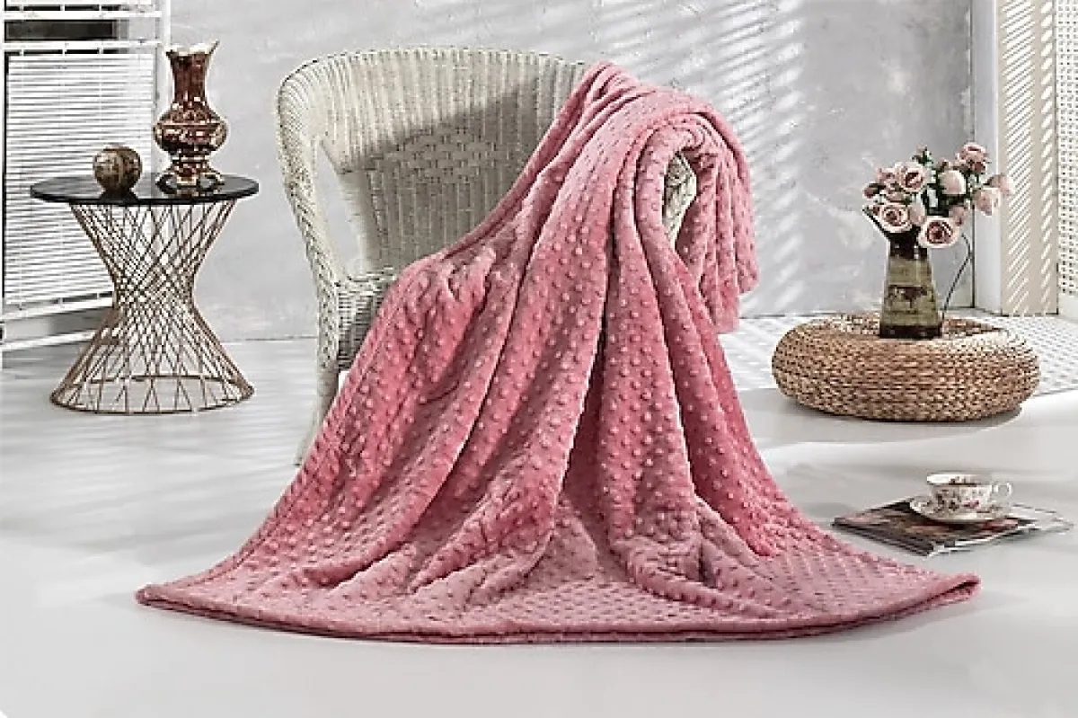 Aksu İpeksoft Tomurcuk 150x200 cm Tek Kişilik Battaniye