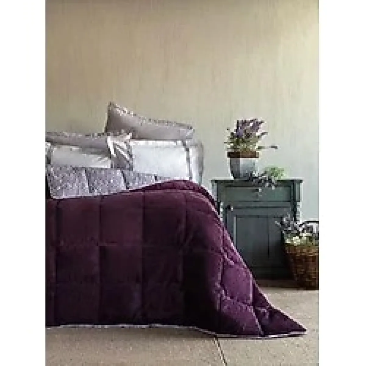 Apricitas Home Softly Lowel Mürdüm Çift Kişilik Uyku Seti