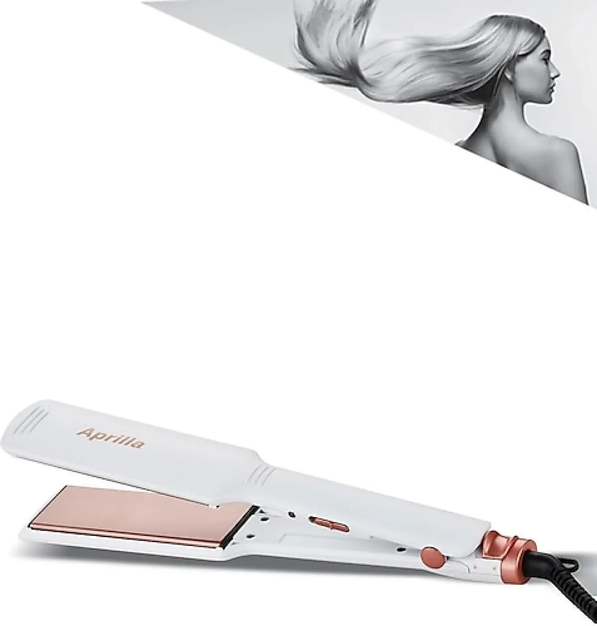 Aprilla AHS-2033 Seramik Beyaz Saç Düzleştirici