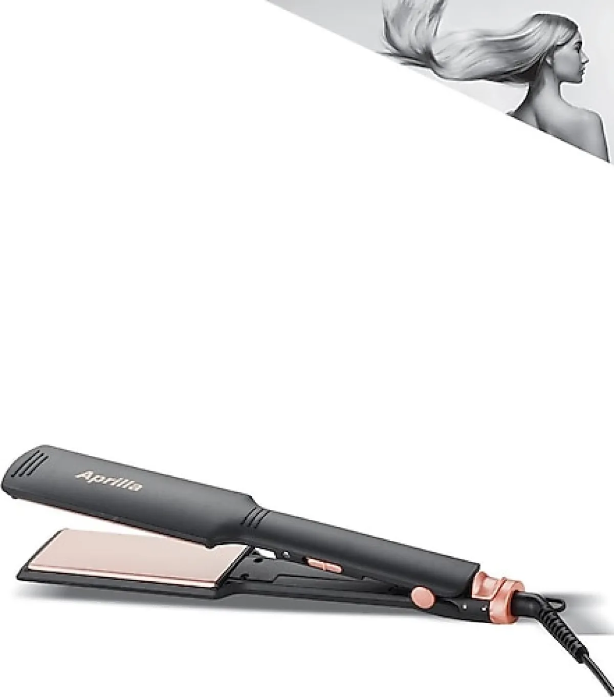 Aprilla AHS-2033 Seramik Siyah Saç Düzleştirici