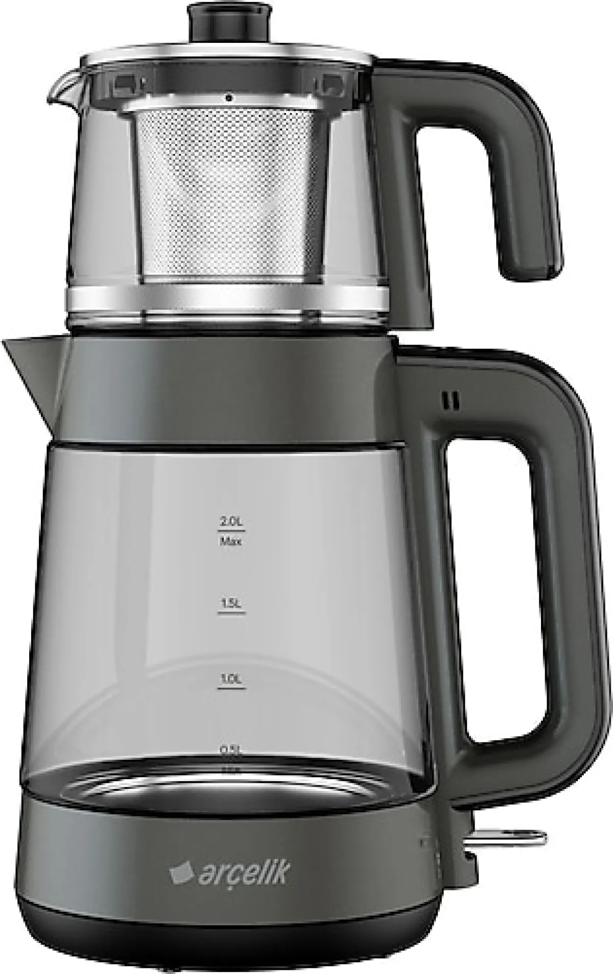 Arçelik CM 6964 G Gri 1900 W Cam Çay Makinesi