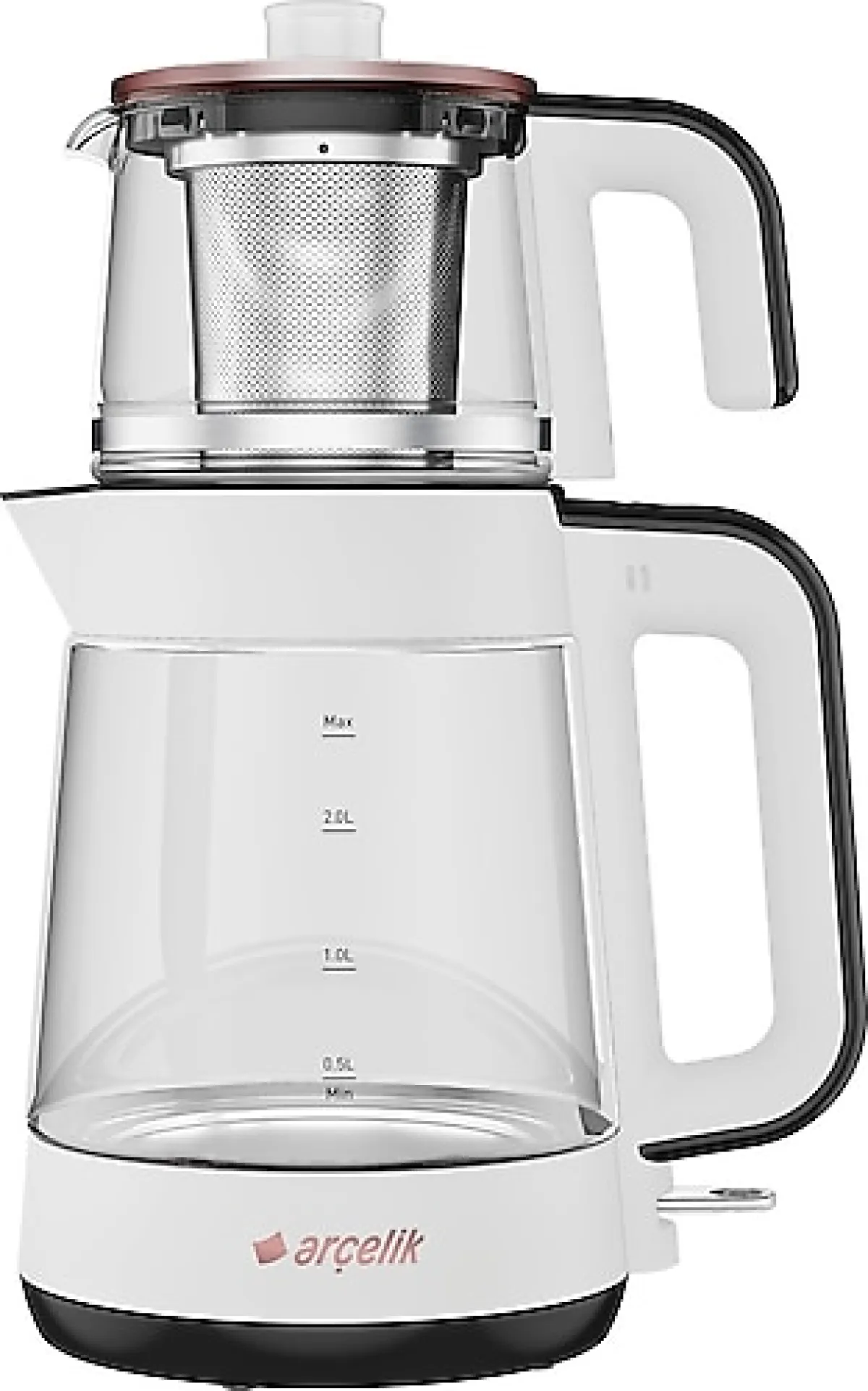 Arçelik CM 6964 Resital Beyaz 1900 W Cam Çay Makinesi