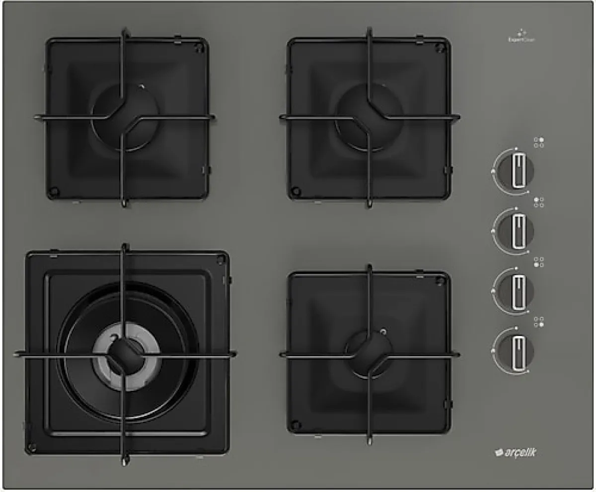 Arçelik OCD K 651 EWG Gri Cam Ankastre Ocak