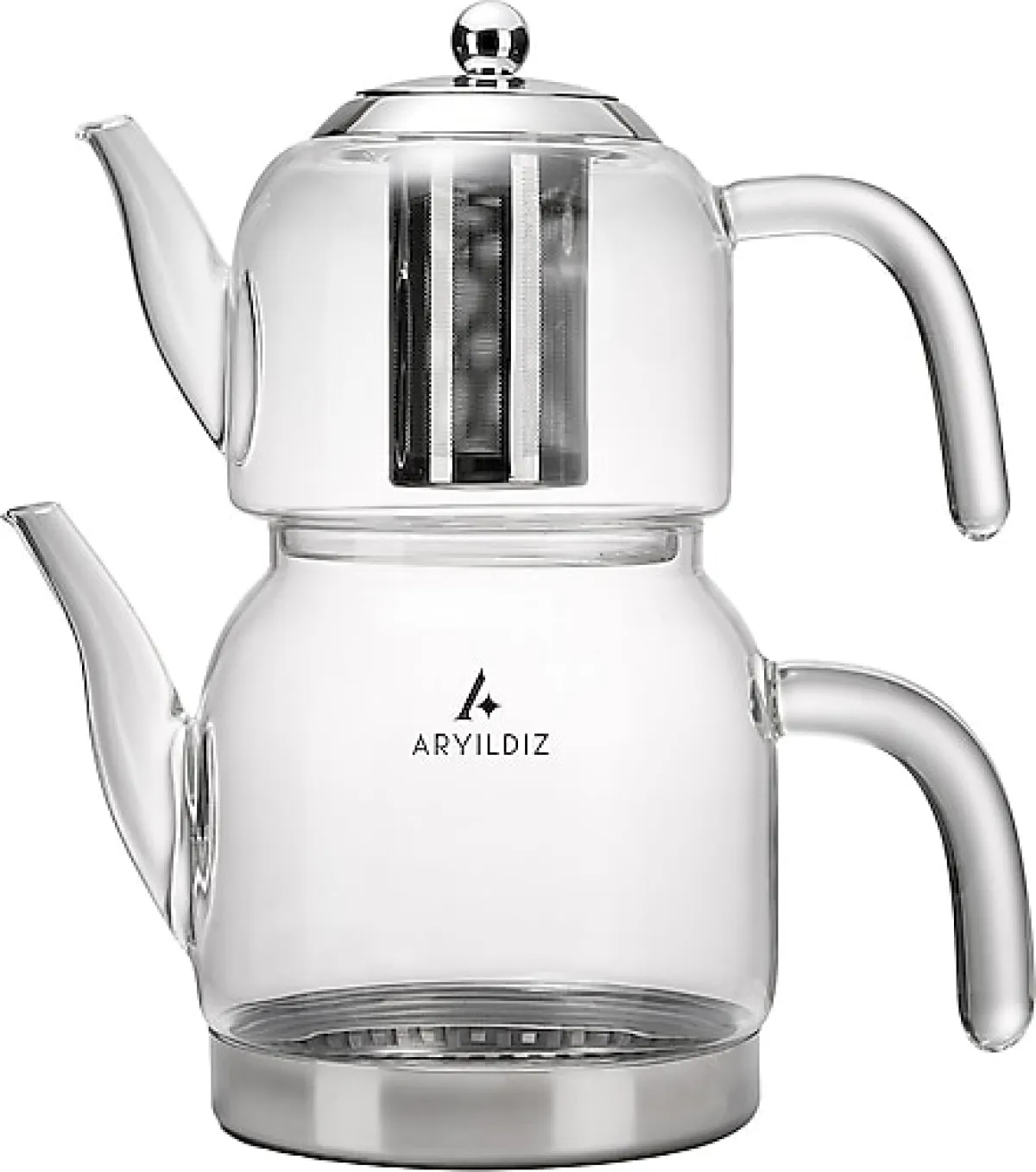 Aryıldız Brillante Cam Çaydanlık