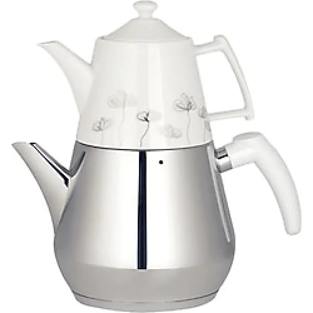 Arzu Çelik - Zoppini Topaç Mini Boy Porselen Demlikli Çaydanlık Takımı