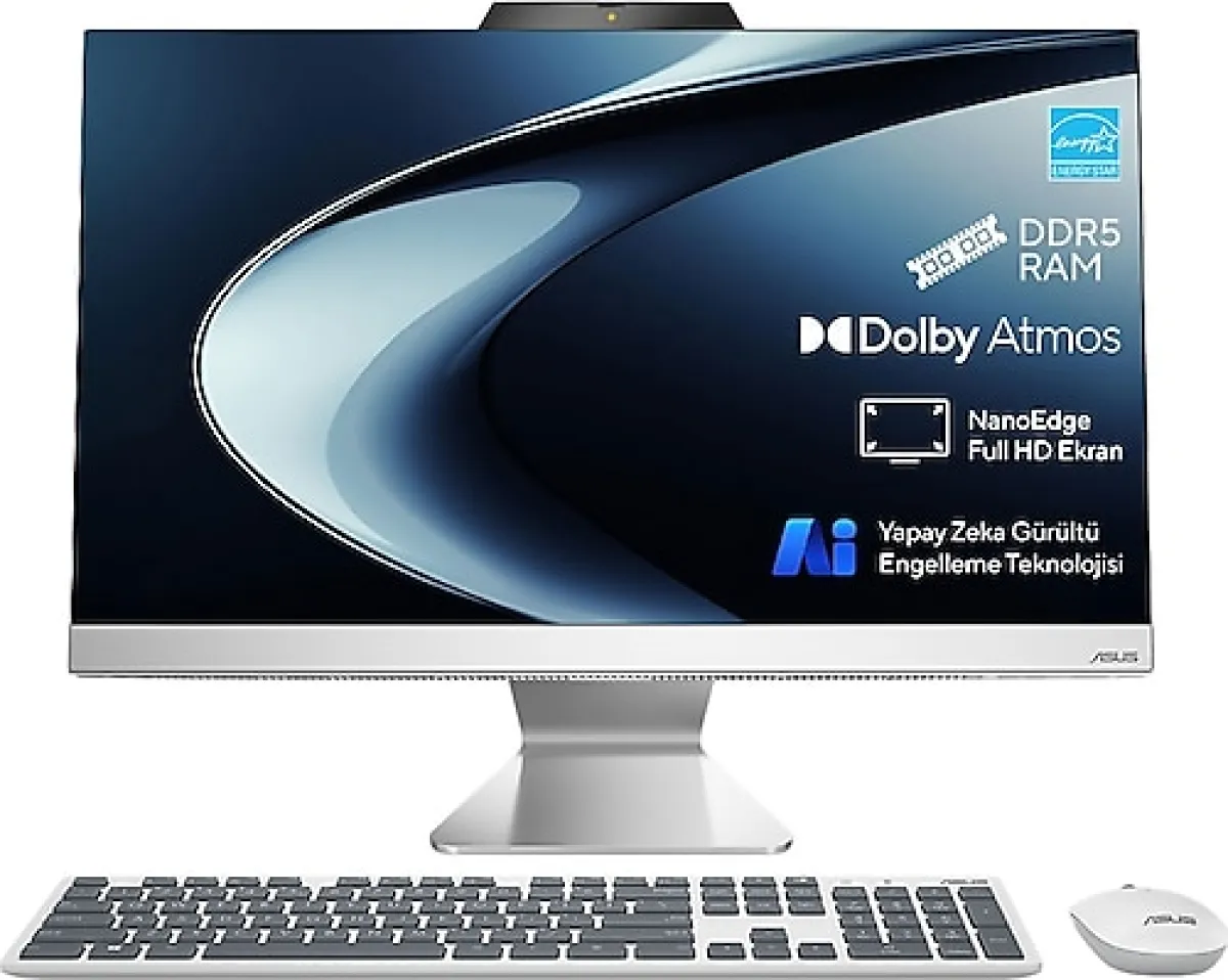 Asus A3402 A3402WVAK-MMC215W i5-1335U 8 GB 512 GB SSD Iris Xe Graphics 23.8" Full HD All in One PC