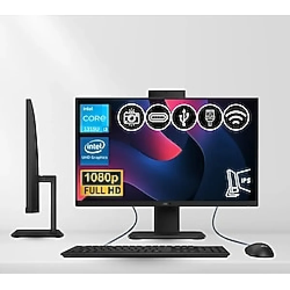 Asus V440vak-I38256b0d Atl1 İ3-1315U 8Gb Ddr5 512Gb Nvme Ssd 23.8" Ips Fhd Fdos Siyah All In One Bilgisayar