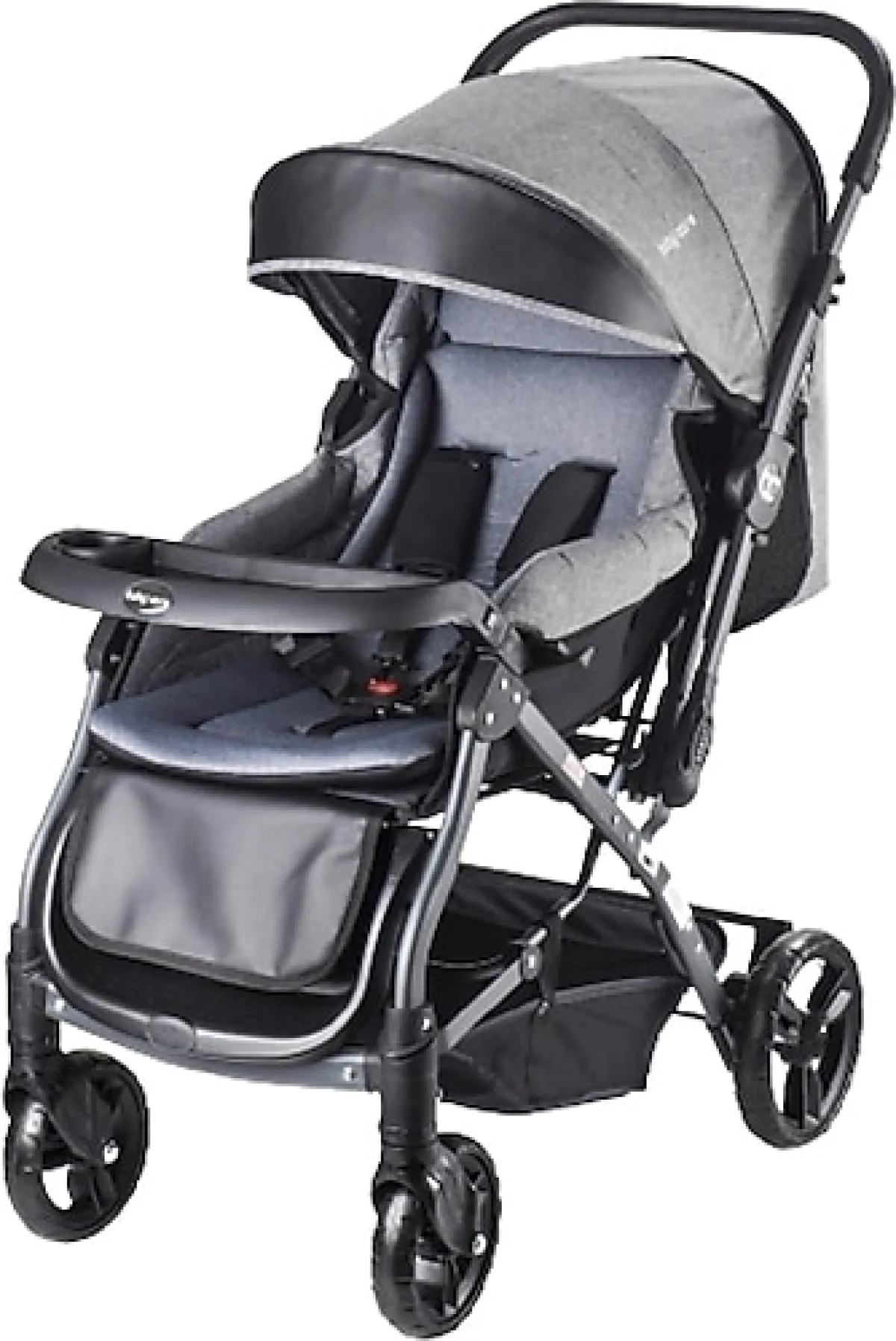 Baby Care BC-65 Capron Lüx Çift Yönlü Bebek Arabası Gri