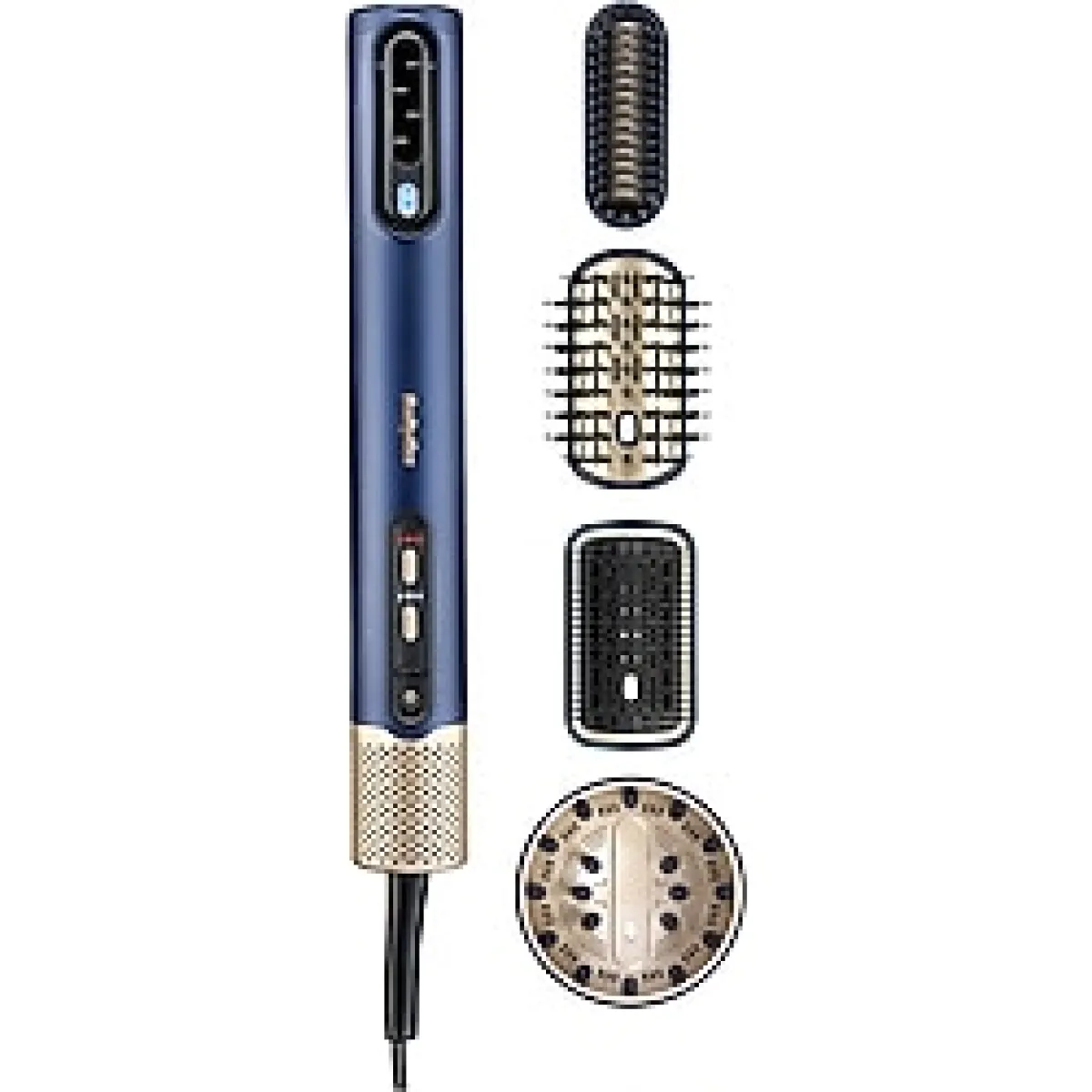 Babyliss Saç Kurutma Ve Şekillendirme Seti Air Wand, Difüzör Ve Paddle Başlık Dahil, 1600w, 4 Başlık, İyon Teknolojisi Lacivert, 4 Başlıklı
