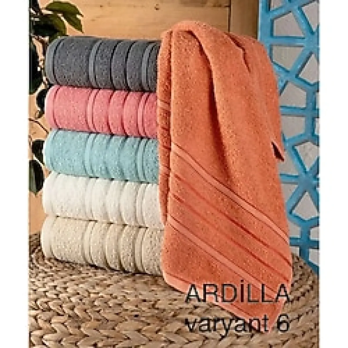 BANYO HAVLUSU 90X140 CM - KARIŞIK RENK - 90X140 6'LI PALET