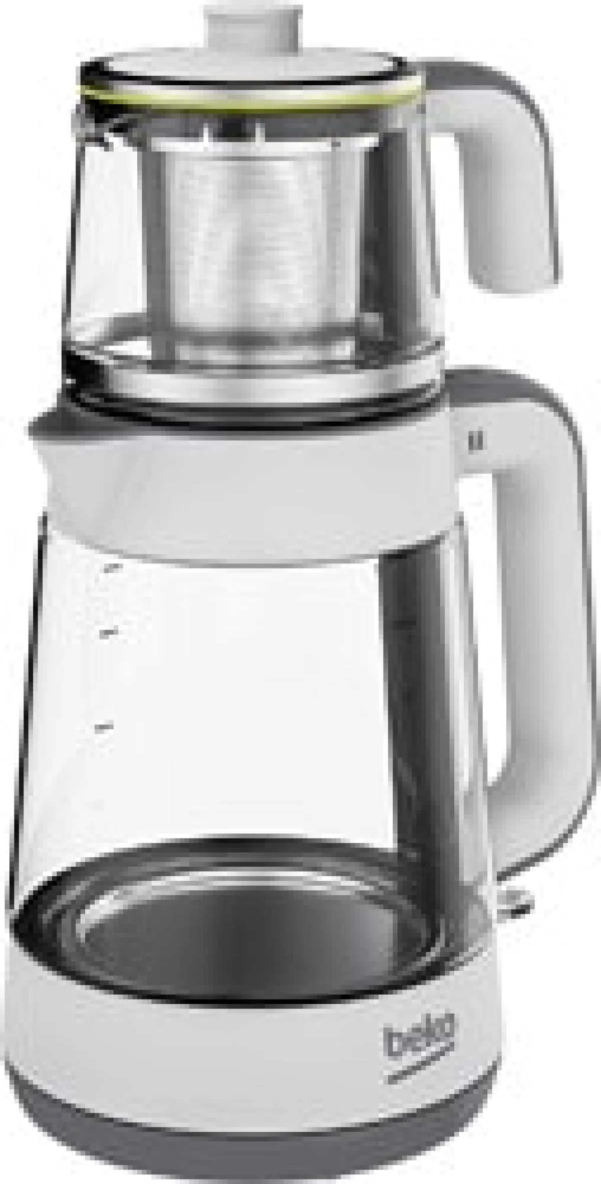 Beko CM 5964 Floral Beyaz 1900 W Cam Demlikli Çay Makinesi