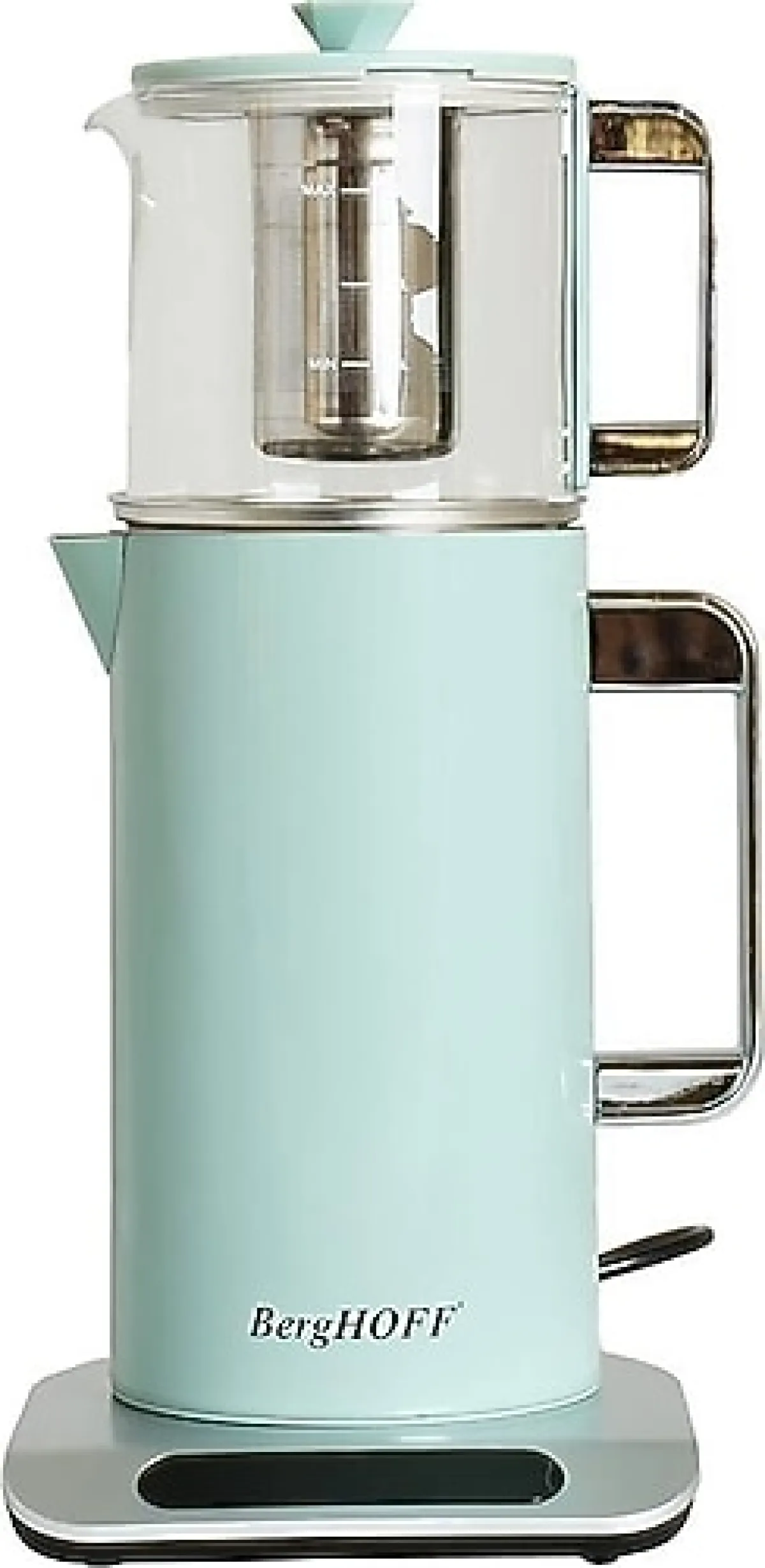 Berghoff Gem Retro 1500 W Mint Yeşili Cam Demlikli Çay Makinesi