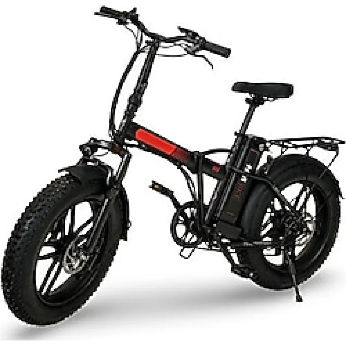 Bike - S Model Elektrikli Katlanılabilir Bisiklet - Kırmızı