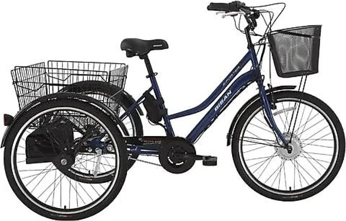 Bisan E-Porter 250 W Lacivert 3 Tekerlekli Elektrikli Bisiklet