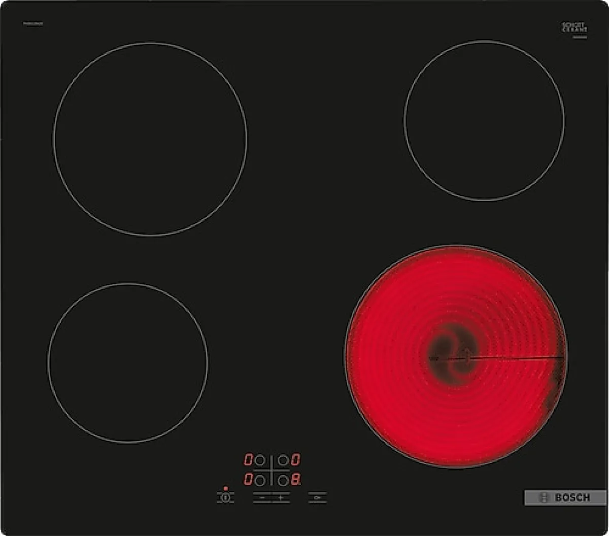 Bosch PKE611BA2E Siyah Seramik Elektrikli Ankastre Ocak