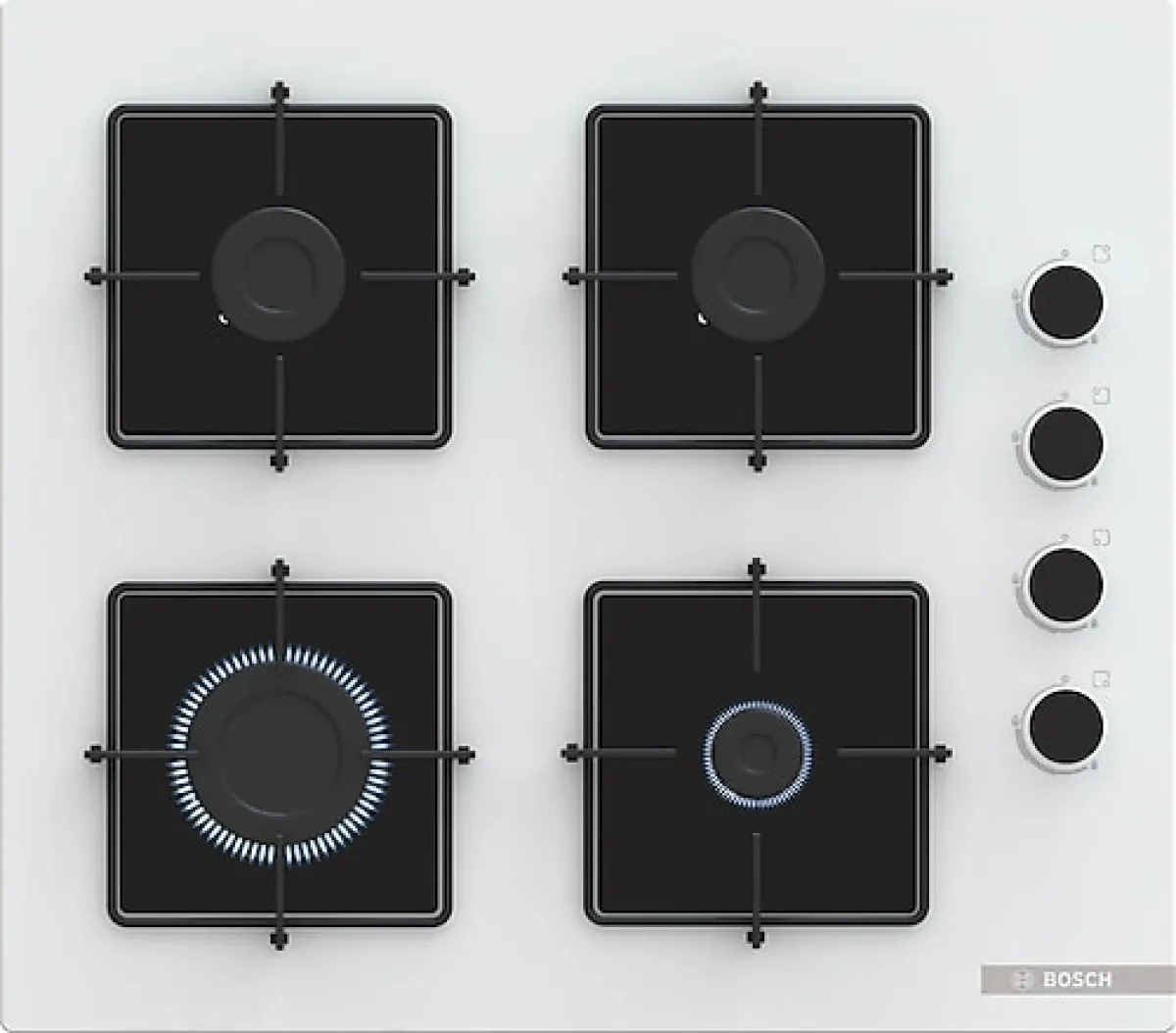 Bosch POP6C2P30O Beyaz Cam Ankastre Ocak