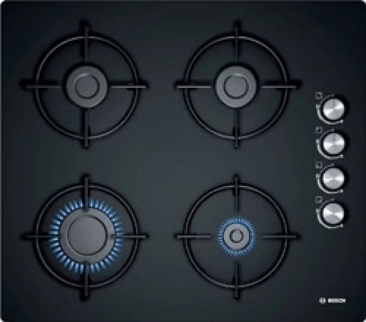 Bosch POP6C6O10O Doğalgazlı Siyah Cam Ankastre Ocak