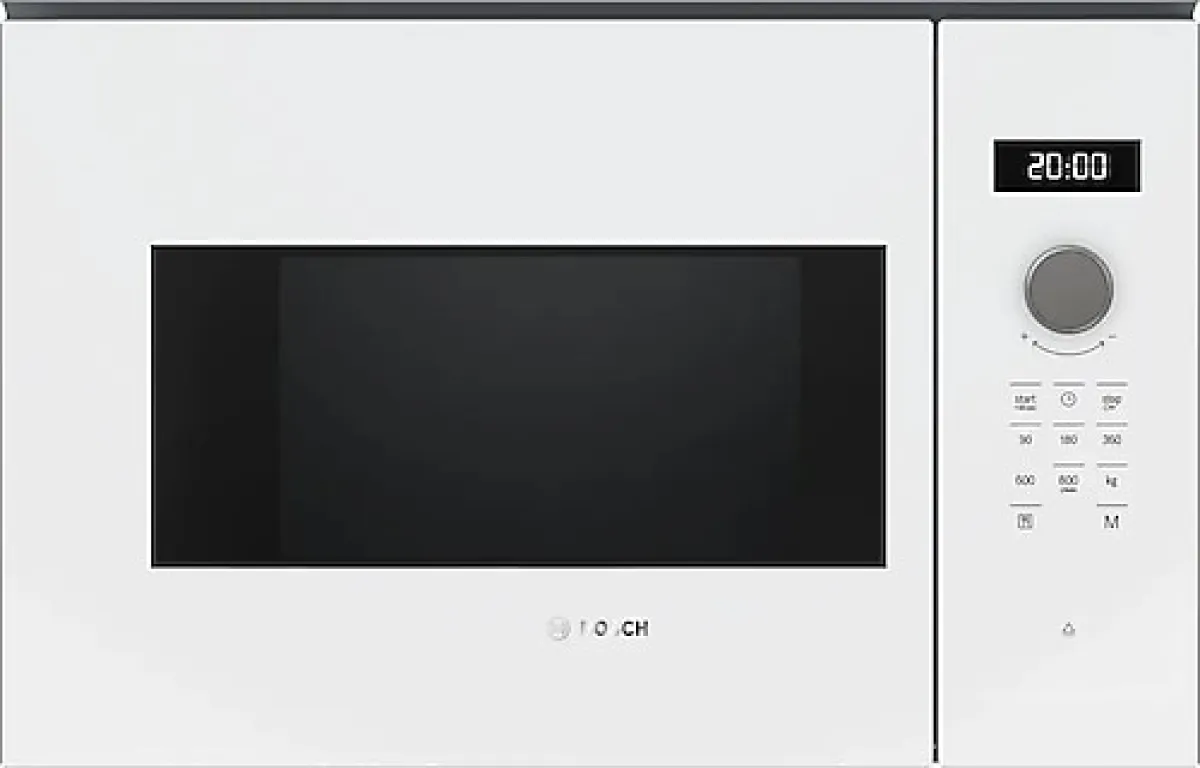 Bosch Serie 4 BFL524MW2 20 lt Beyaz Ankastre Mikrodalga Fırın