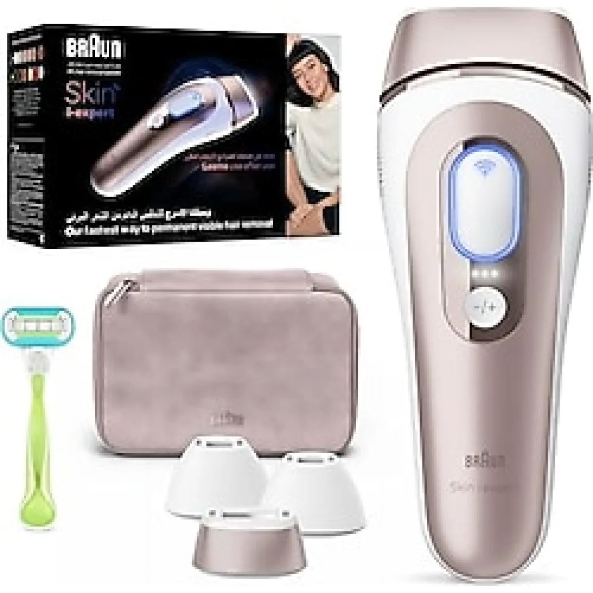Braun IPL Skin i Expert At-Home Laser, IPL epilasyon cihazı, kalıcı görünür epilasyon, akıllı IPL bağlantılı uygulama, 3 başlıklı, Venüs Tıraşı, PL7257