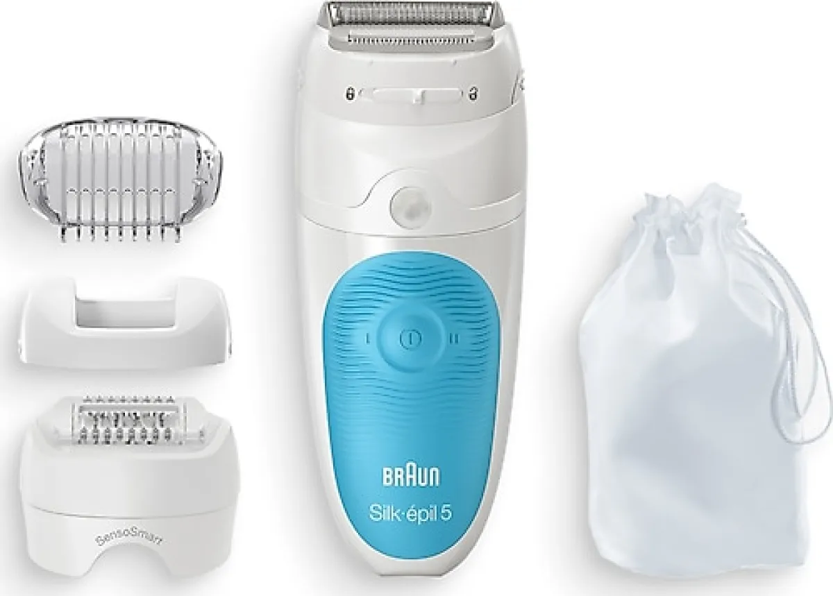 Braun Silk Epil 5 5605 SensoSmart Islak ve Kuru 3'ü 1 Arada Epilatör