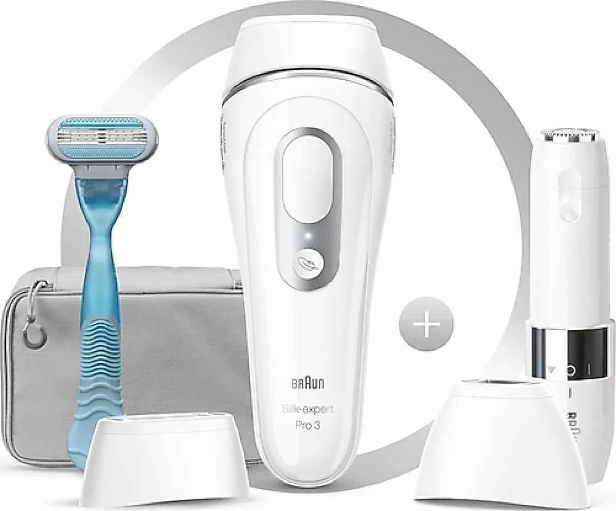 Braun Silk Expert Pro 3 Pl3129 Yeni Nesil IPL + Fs1000 + Seyahat Çantası Lazer Epilasyon Aleti