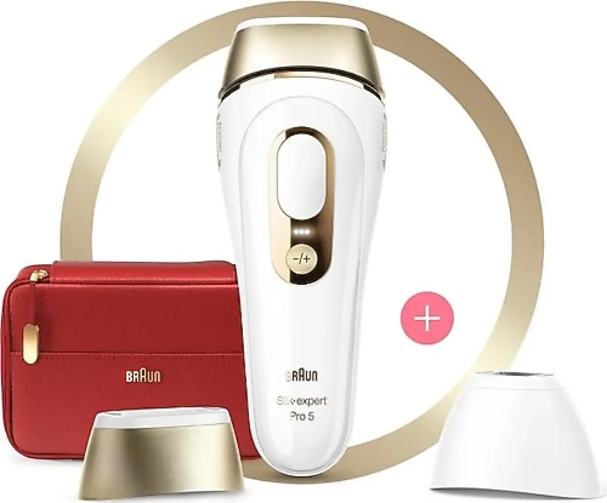 Braun Silk Expert Pro 5 PL5160 400.000 Atımlı Yeni Nesil IPL + Tasarım Çanta Lazer Epilasyon Aleti