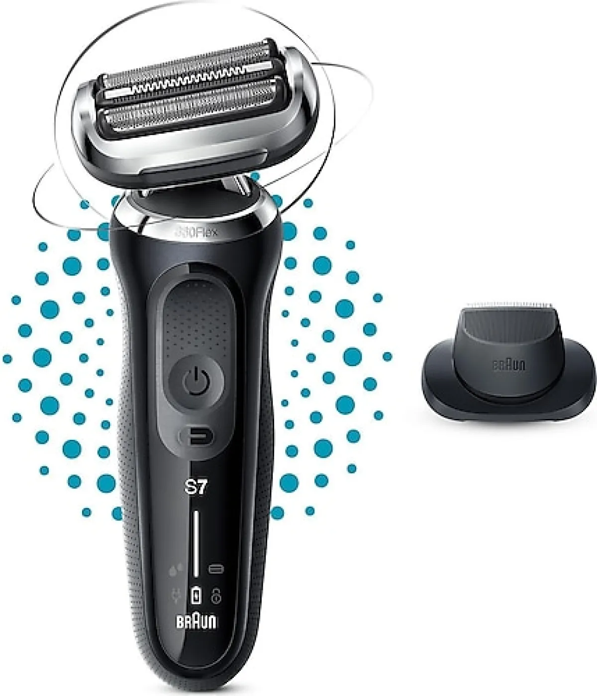 Braun Yeni Seri 7 N1200s AutoSense 360° Flex EasyClick Islak Kuru Tıraş Makinesi