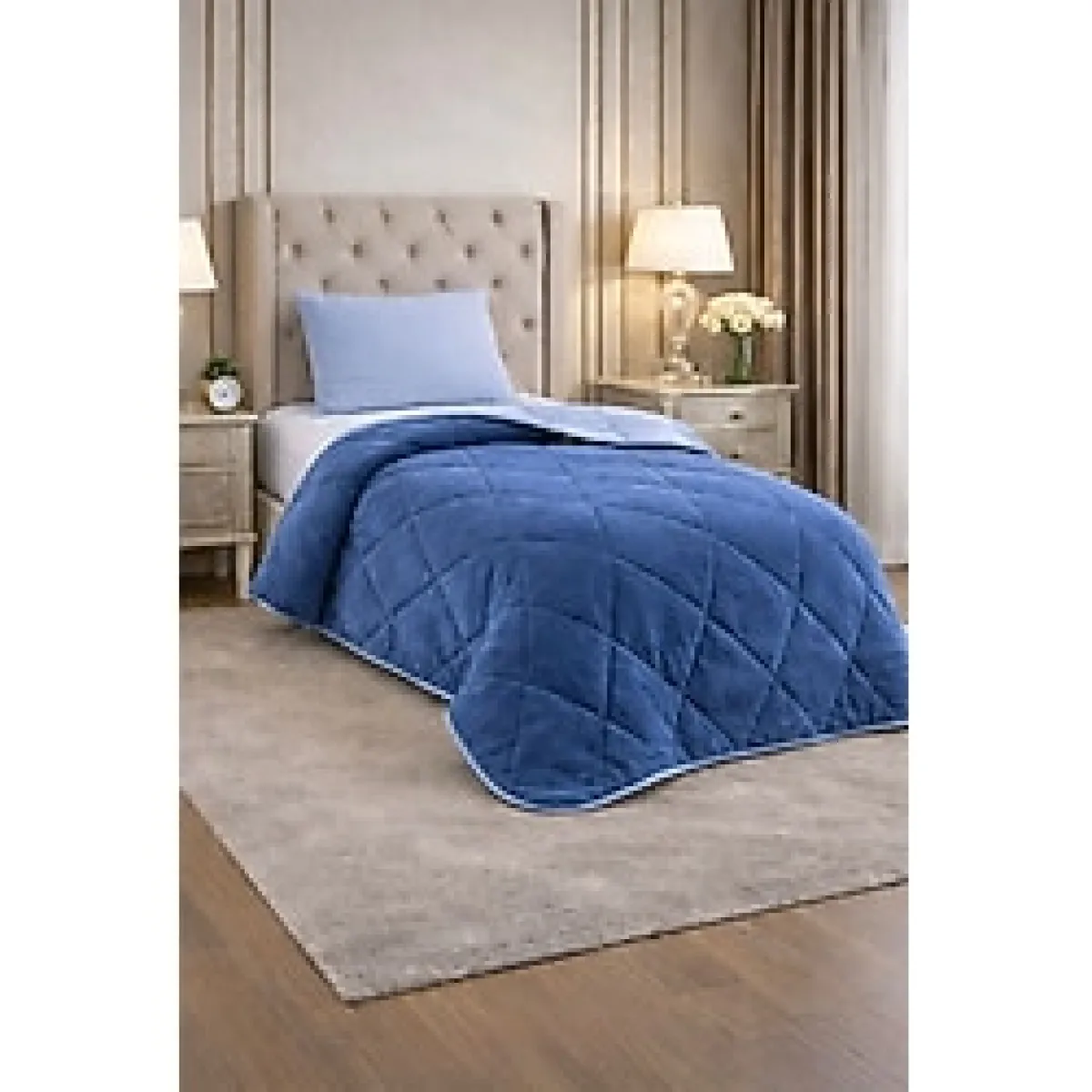 CARYUM Tek Kişilik 4 Parça Welsoft Uyku Seti