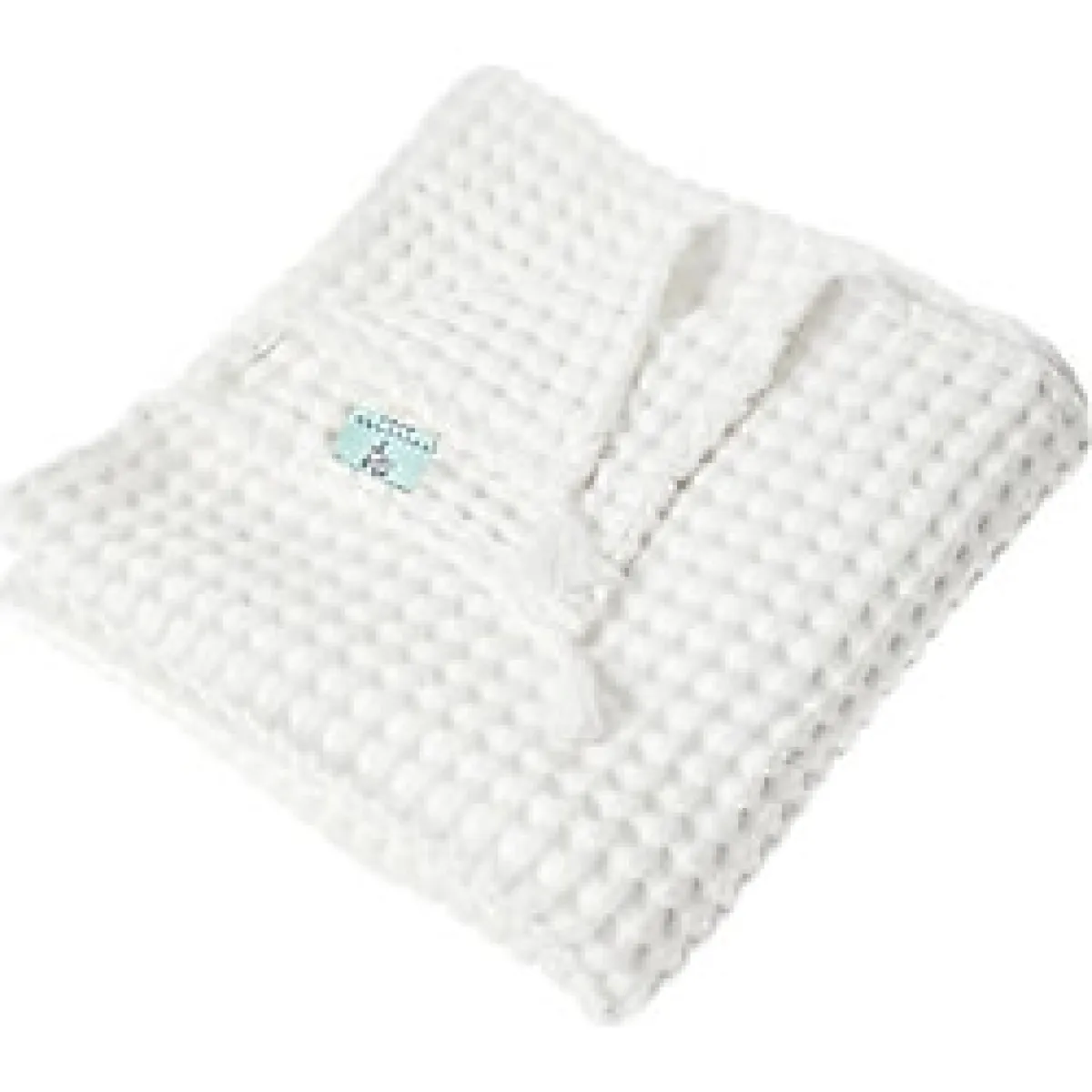 Casadora Baby Organik Pamuk Waffle Çocuk Odası Pike Örtü 160 X 220 Cm - Beyaz