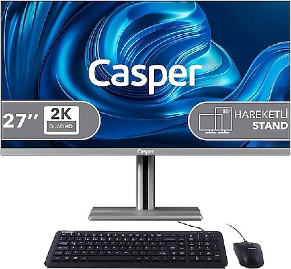 Casper Nirvana A87.1362-BV00X-V-G i7-13620H 16 GB 500 GB SSD UHD Graphics 27" QHD All in One PC