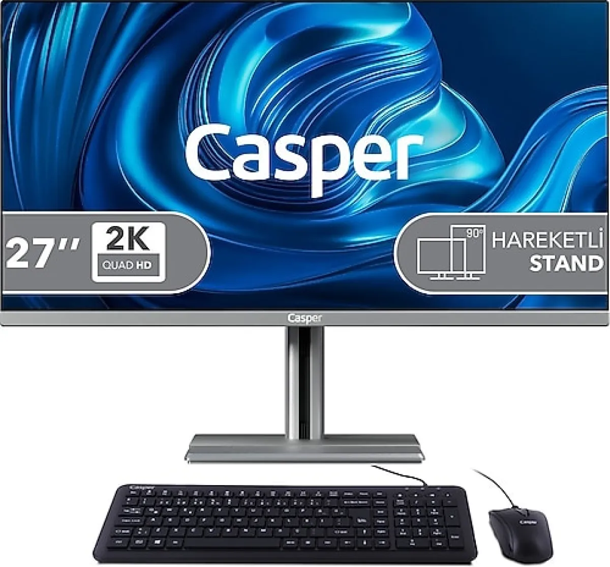 Casper Nirvana A87.210H-DV00X-V-G Core 5 210H 32 GB 500 GB SSD Intel Graphics 27" QHD All in One PC