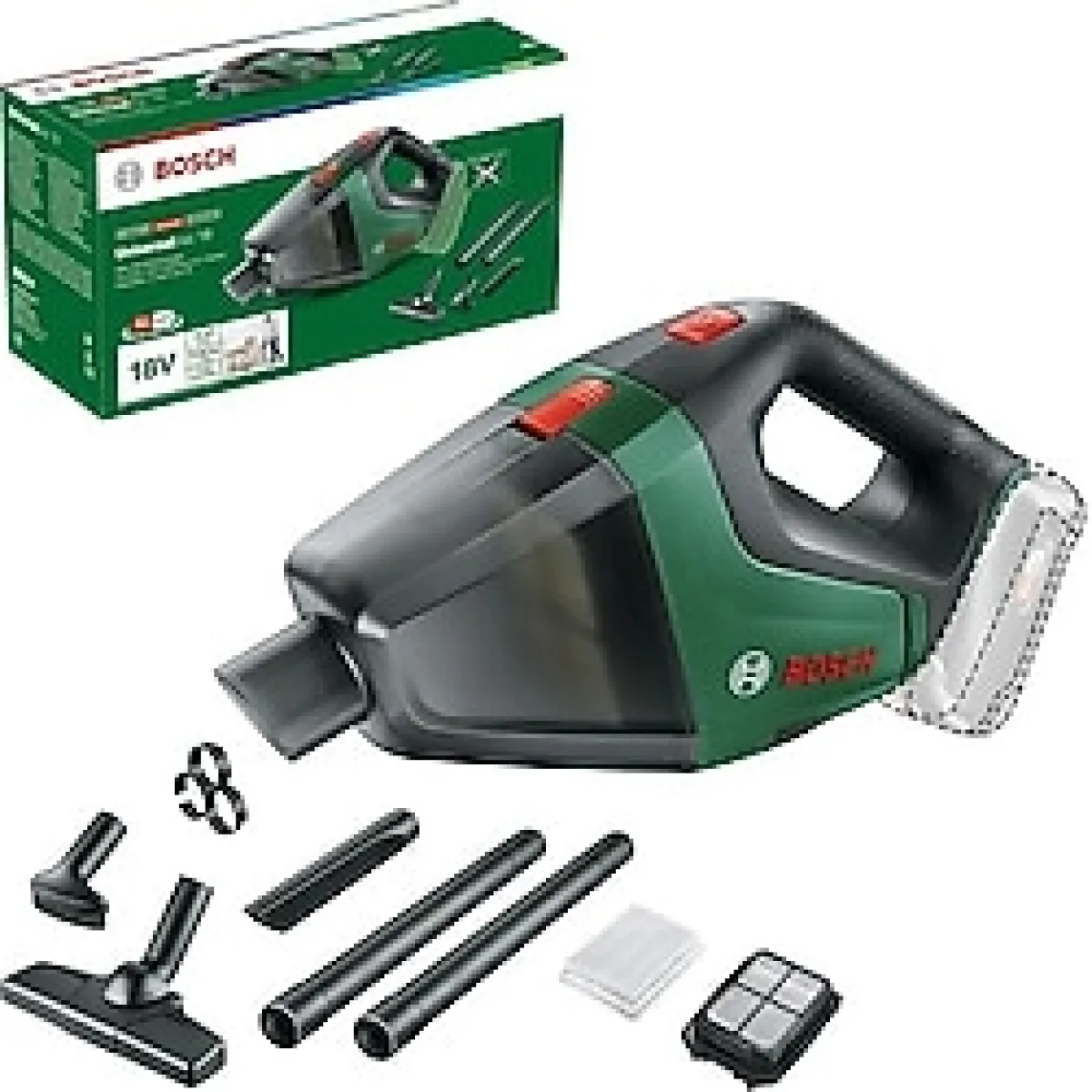 CetKing Akülü Elektrikli Süpürge (0.5 L Hazne, 15.3 x 5.8 x 8.3 Cm, 18 Volt, Akü Dahil Değildir)