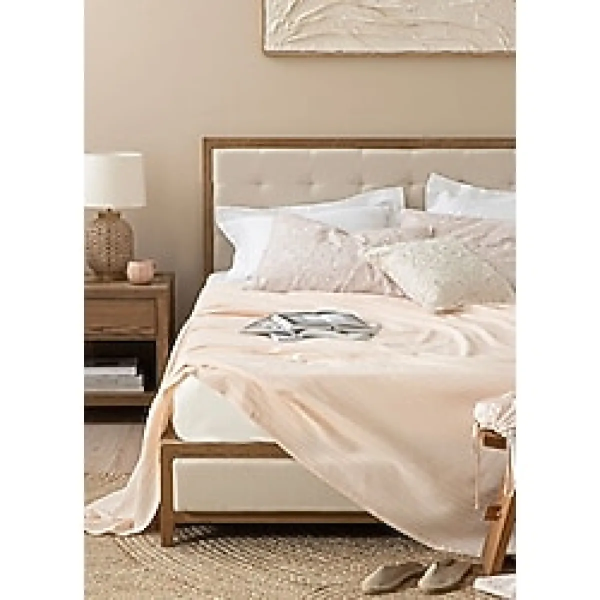 Chakra Palmita Pike Tek Kişilik 160X220 cm Pudra