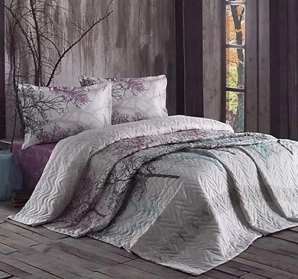 Clasy Midas Tek Kişilik Dört Mevsim Set Lila