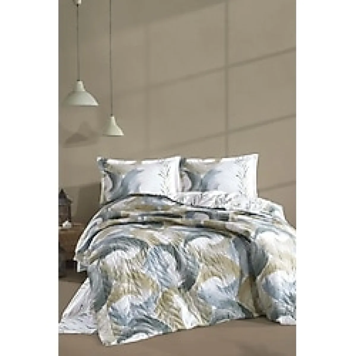 Clasy Ranforce %100 Pamuk Tek Kişilik Dört Mevsim Set Estiva V1 Yeşil