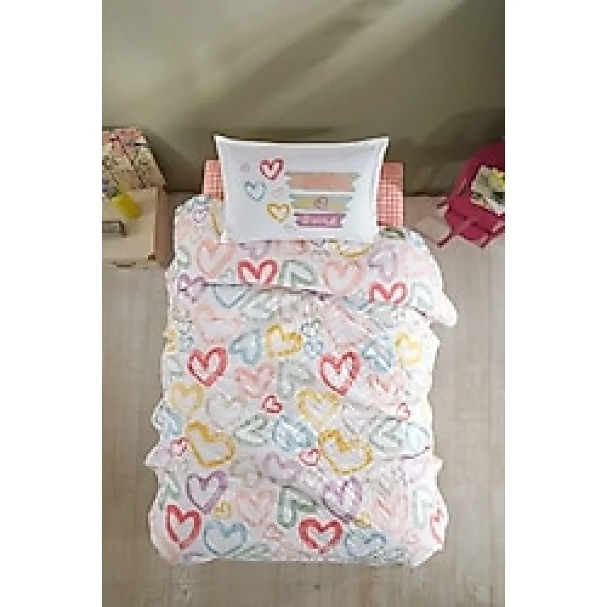 Clasy Ranforce %100 Pamuk Tek Kişilik Dört Mevsim Set Selfie