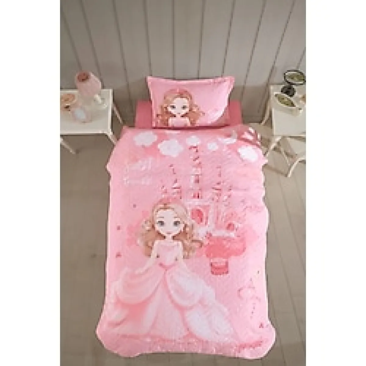 Clasy Ranforce %100 Pamuk Tek Kişilik Dört Mevsim Set Sweet Princess