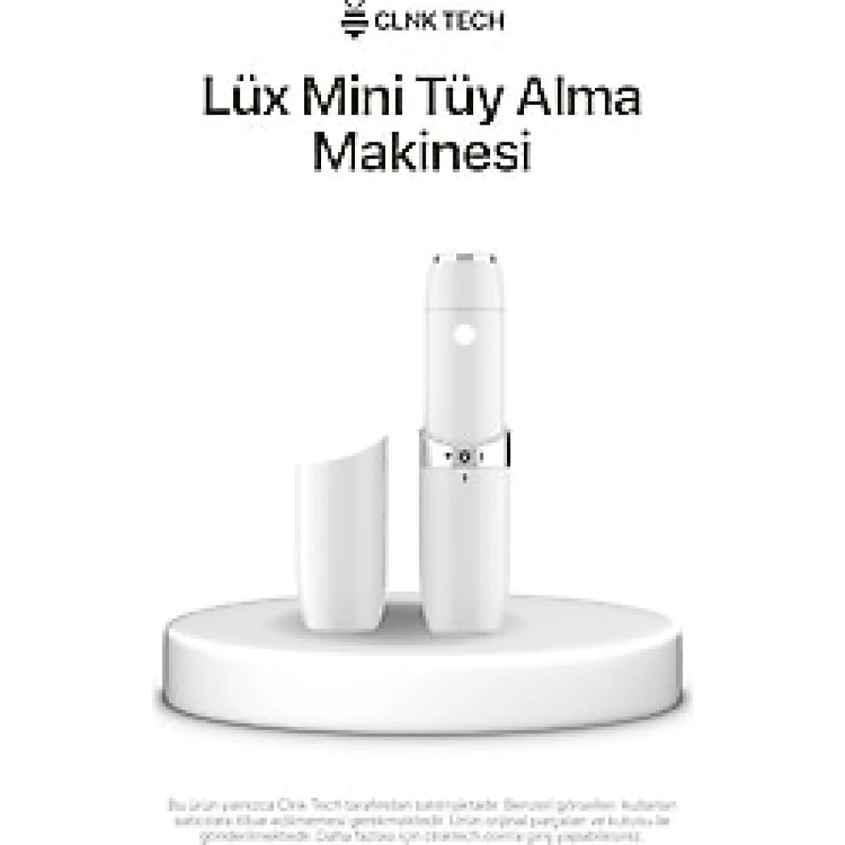 CLNK Lüx Mini Tüy Alma Makinesi Pil Ve Temizleme Fırçası, Seyahat Boy, Kablosuz Kullanım